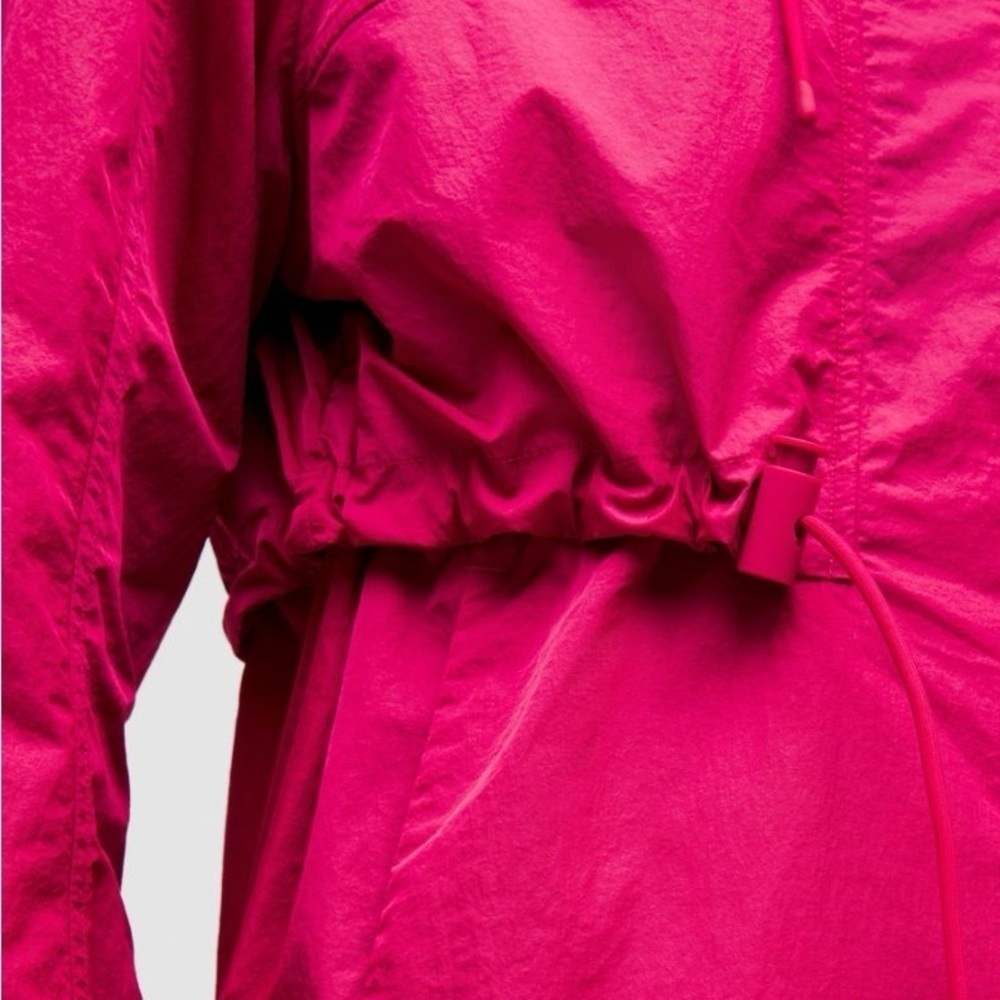 Lululemon Pink Hooded Jacket Drawstring Water-Resistant Hooded Jacket - Picture 2 of 11